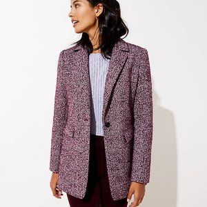 EUC Ann Taylor Women's Tweed Long Modern Blazer